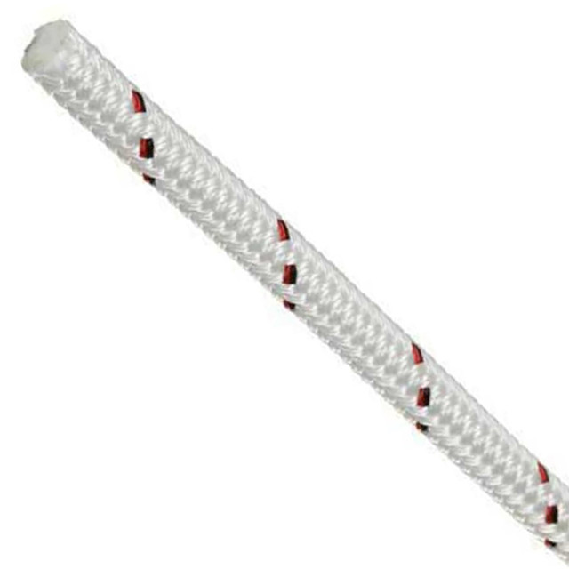 Teufelberger 5/8" x 200' Endura Braid with Spliced Eye Hank - White