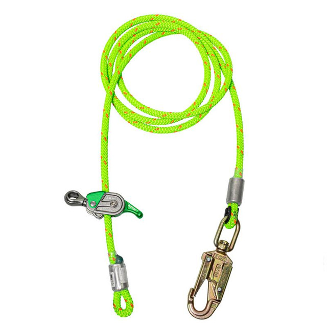 ½” Wirecore Flipline with Notch Glide Rope Grab