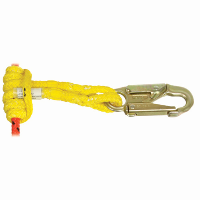 3/8"x34" Prusik Loop With Steel Snap Yalex Mbs 5400 Lbs.