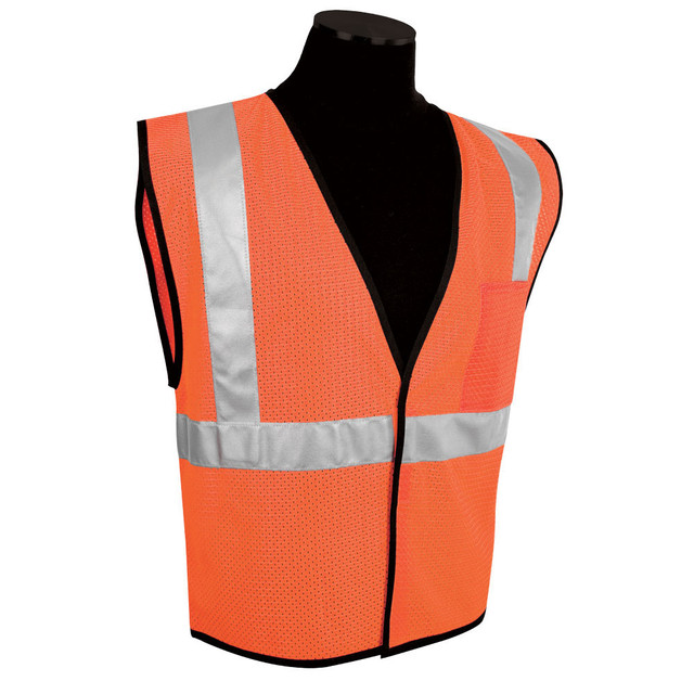 Orange Economy Vest Mesh