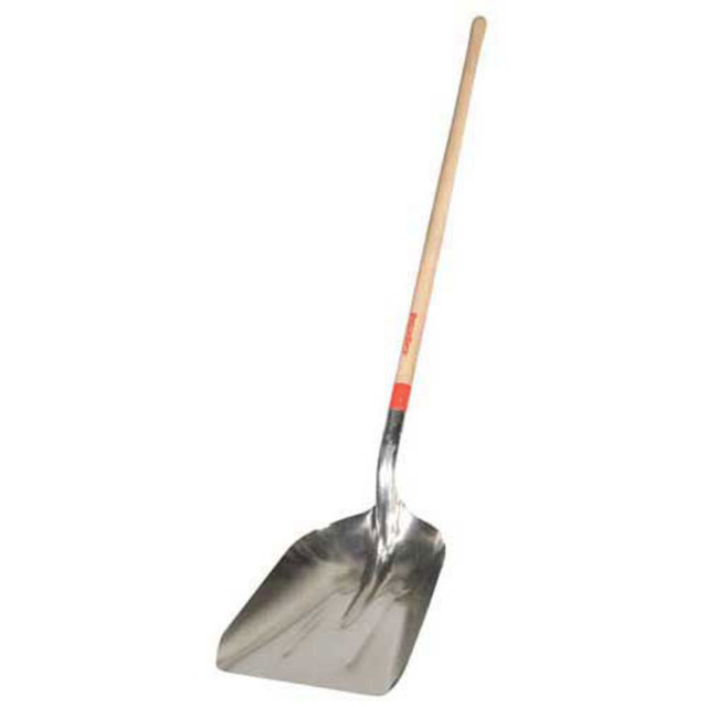 53127 Razorback #10 Aluminum Scoop w/ 48" Ash Handle, Blade: 14-1/2" x 17-3/4