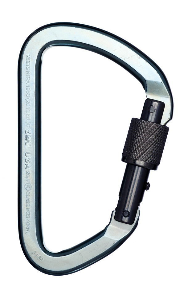 SMC Lite Alloy Steel D Carabiner - NFPA