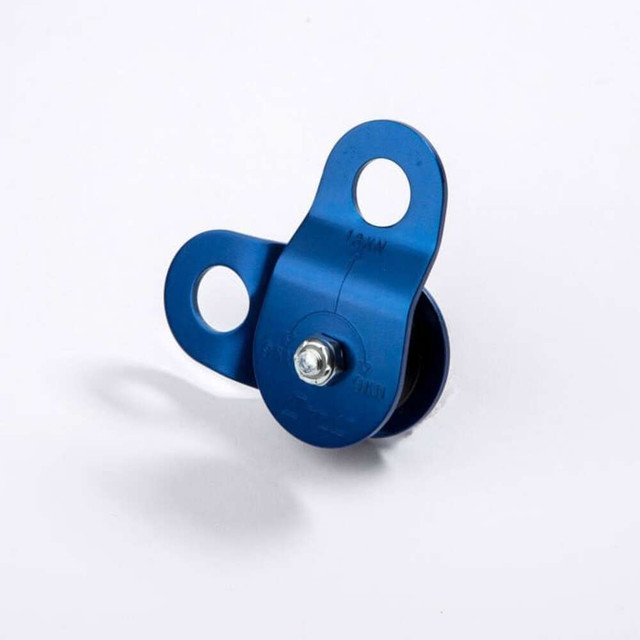 CMI 1"Micro Pulley Blue Alum1/2" Dia Cap Nylon Sheave