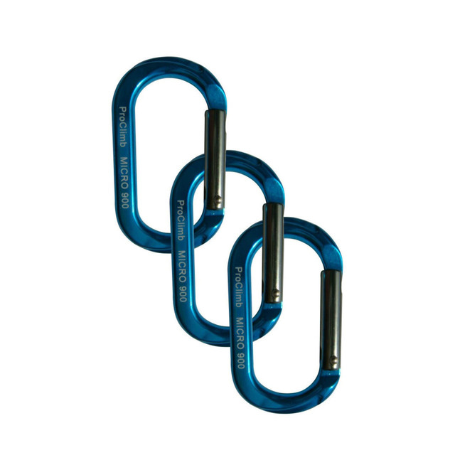 US Rigging Proclimb Micro 900 Carabiner - Blue 3 Pack