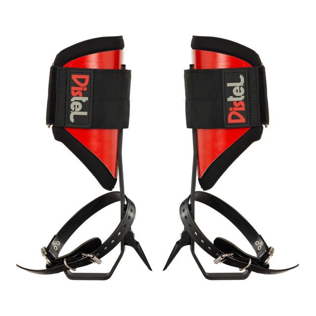 Distel Steel Climbers with Classic Pads and Straps