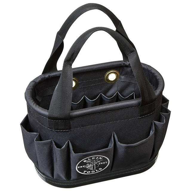 Klein Hard-Body Bucket, 29-Pocket Aerial Bucket, Black
