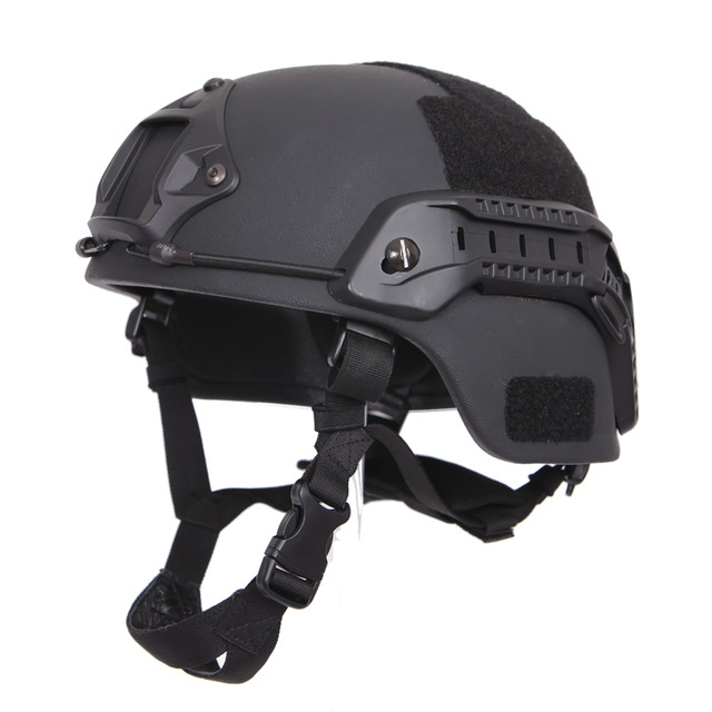ExecDefense USA MICH III-A Ballistic Helmet w/ Side Rails & Front Mount