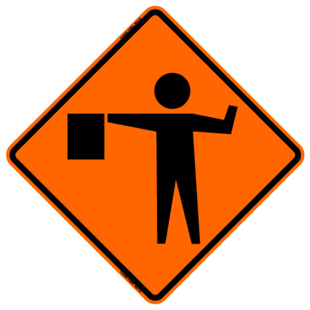 Reflective Flagger Symbol