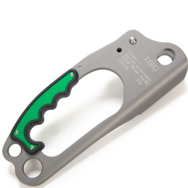 ISC Right Hand Ascender 2 Hole - Green
