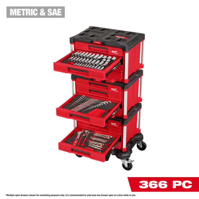 Milwaukee 366pc. Master Mechanics Hand Tool Set with Drawers and Dolly