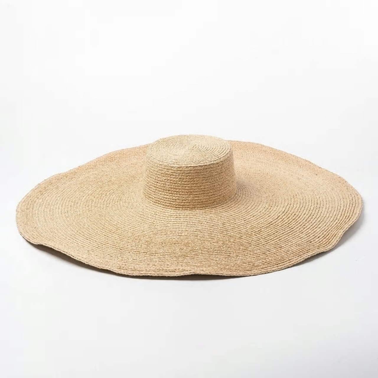 Extra Large Wide Brim Raffia Beach Hat - PSfashiontrend