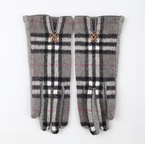 Plaid Cashmere Fashion Gloves 