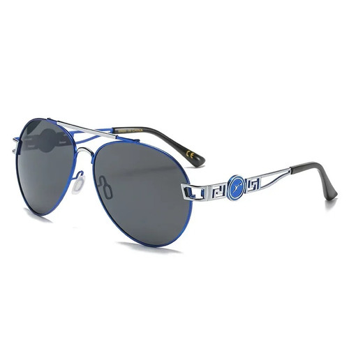 Polarized Blue Framed Aviator Unisex Sunglasses