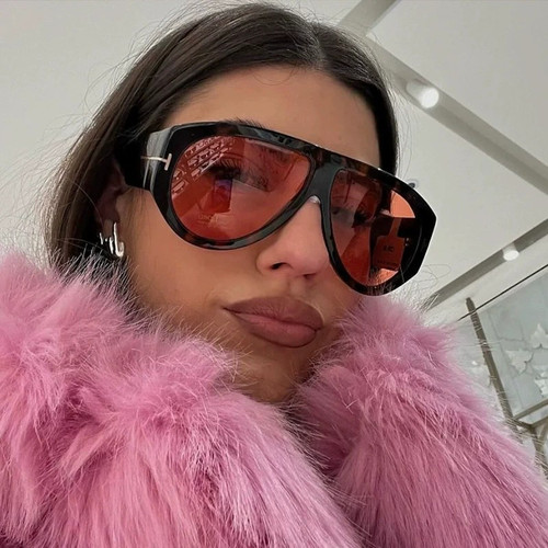 Oversized frame pilot aviator sunglasses