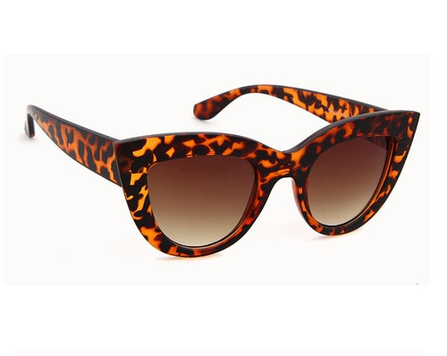 Tortoise Color Cat Eye Sunglasses 