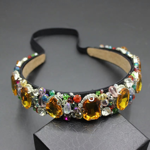 Vibrant Gem Vintage Style Baroque Headband2