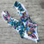 Colorful Leaf print Swim Ruffle Swim Suit 