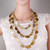 High fashion Tortoise Brown 3 Layer Resin Necklace