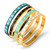 Colorful Roman Numeral Bracelet Set