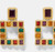 Multicolor Square Earrings 