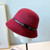 Leather Buckle Cloche Hat