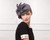 Flower and Leaf Fascinator Wool Hat