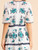 Embroidered Short sleeve Hollow out Flower Summer Dress 