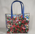 Bunched Red Flower Floral Tote Bag