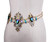 Iridescent  Gemstone Chain Belt