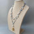 Blue Kyanite Stone and freshwater Pearl Necklace 