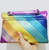 Metallic Rainbow Leather Bag 