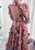 Pastel Flower Applique Bare Back Summer Dress