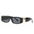 Retro Alloy Decoration Vintage Small Square Sunglasses