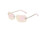 Butterfly Rimless Alloy Legs Ladies Classic Sunglasses