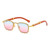 Small Square Diamond Wood Grain Sunglasses