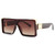 Retro Square Big Frame Sunglasses