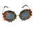 Baroque Metal Flower Luxury Vintage Design Sunglasses