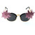 Baroque Schoolboy Flower applique Black Sunglasses 