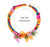 Colorful Resin Floral Necklace and Earring Set