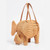 Handwoven Rattan Elephant Bag
