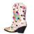 Floral Print Jeweled Cowboy Boots