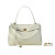 Soft Leather Gold Buckle Tote Purse