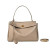 Soft Leather Gold Buckle Tote Purse
