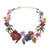 Garden Themed Colorful Crystal Necklace