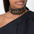 Multicolored Gem Style Choker Necklace