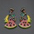 Watermelon and Banana Rhinestone Earrings 