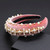 Baroque Jeweled Pink Headband 