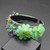 Lime Floral Shaped Beads Baroque Headband