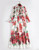 Flower Print Floor Length Maxi Dress