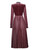 Velvet Fitted Pleated Dress